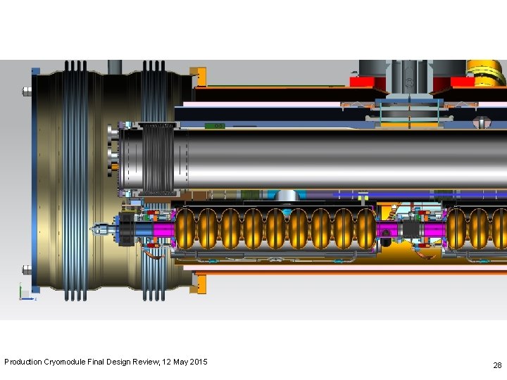 Production Cryomodule Final Design Review, 12 May 2015 28 