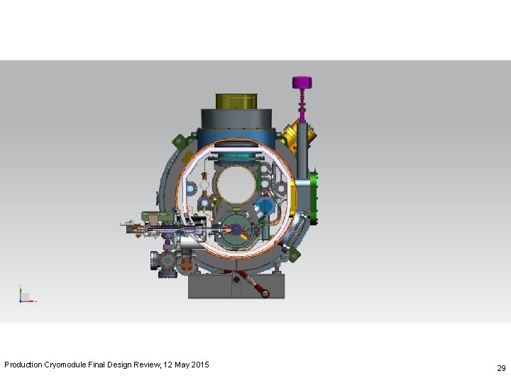 Production Cryomodule Final Design Review, 12 May 2015 29 