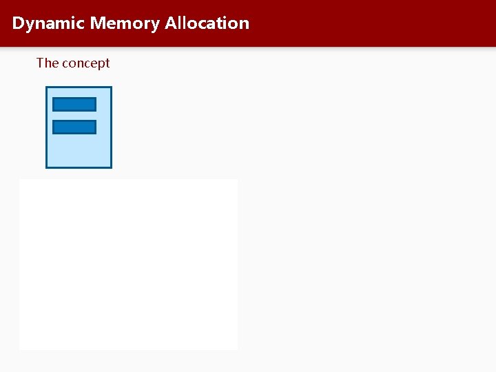 Dynamic Memory Allocation The concept Out-of-Scope 