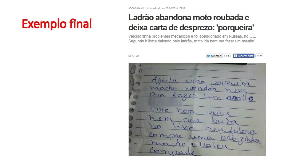 Exemplo final 