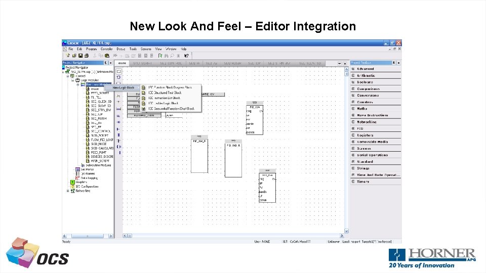 New Look And Feel – Editor Integration 