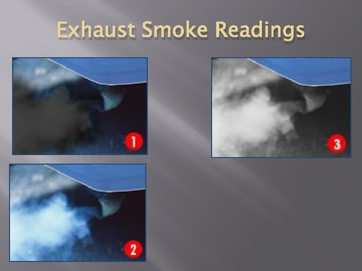 Exhaust Smoke Readings 