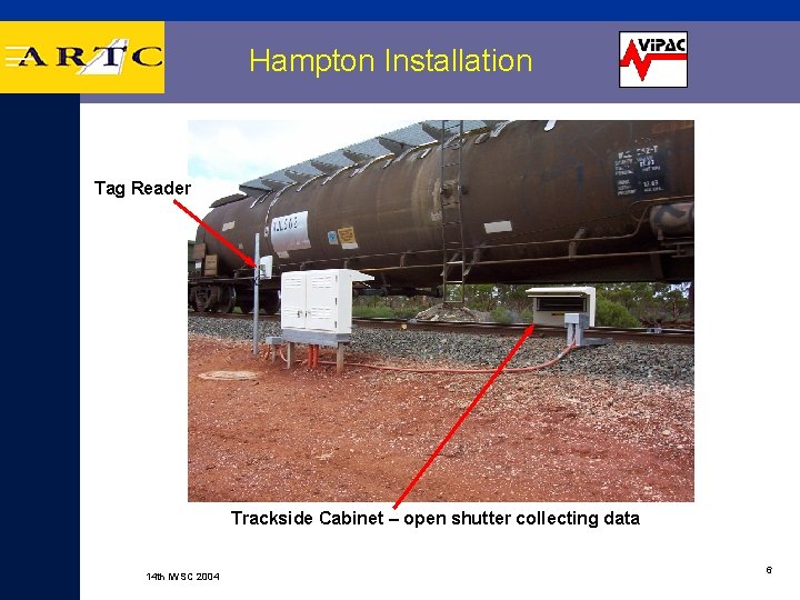 Hampton Installation Tag Reader Trackside Cabinet – open shutter collecting data 14 th IWSC