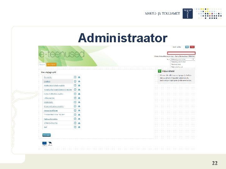 Administraator 22 