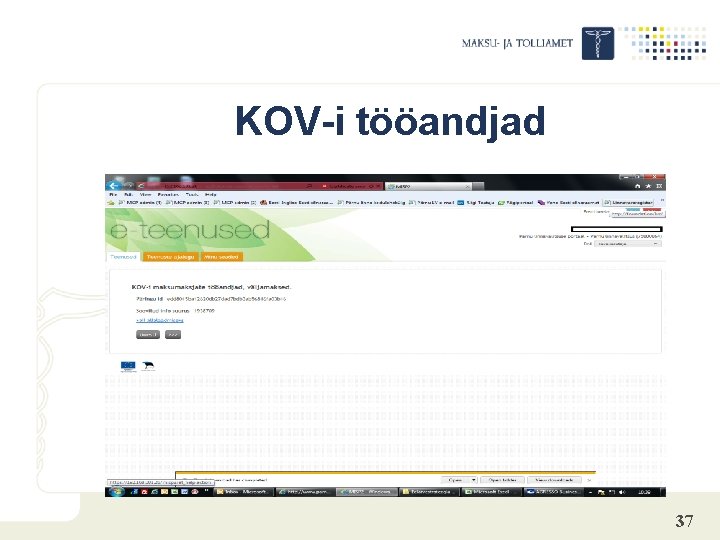 KOV-i tööandjad 37 