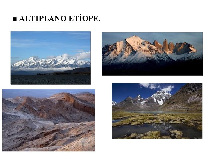 ■ ALTIPLANO ETÍOPE. 