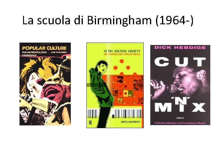 La scuola di Birmingham (1964 -) 