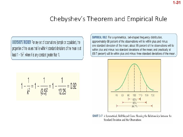 1 -31 Chebyshev’s Theorem and Empirical Rule 