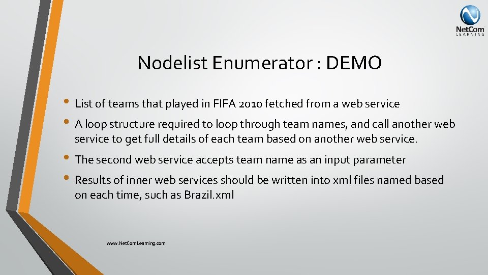 Nodelist Enumerator : DEMO • List of teams that played in FIFA 2010 fetched