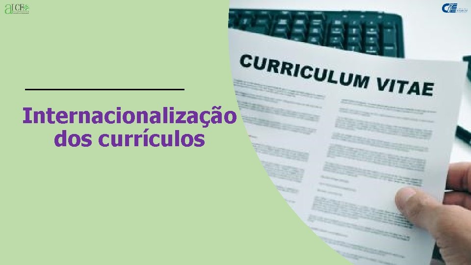 Internacionalização dos currículos 