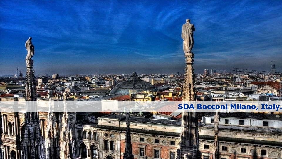 SDA Bocconi Milano, Italy. 