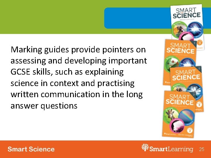 Marking guides provide pointers on assessing and developing important GCSE skills, such as explaining