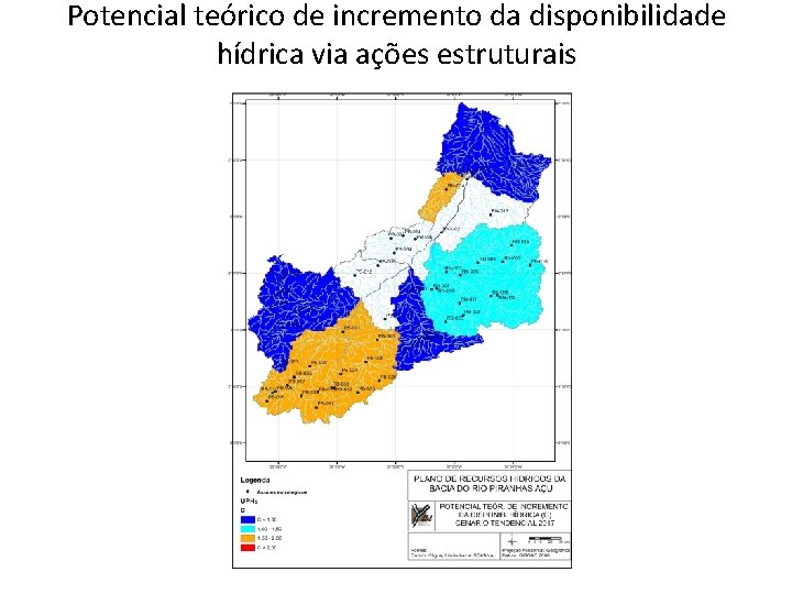 Potencial teórico de incremento da disponibilidade hídrica via ações estruturais 