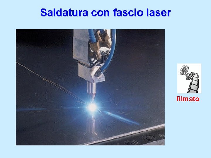 Saldatura con fascio laser filmato 