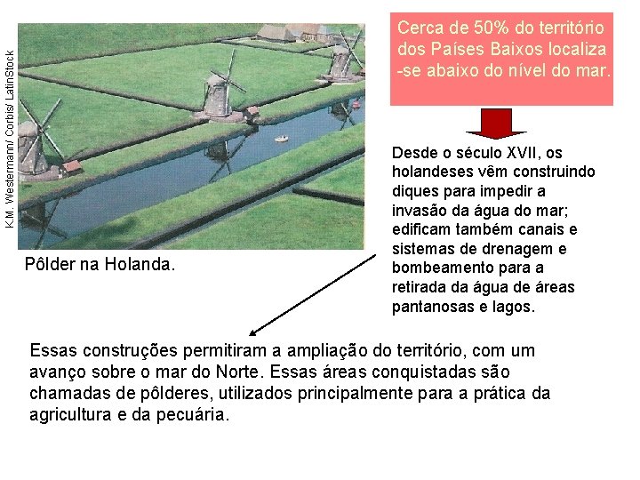 K. M. Westermann/ Corbis/ Latin. Stock Cerca de 50% do território dos Países Baixos