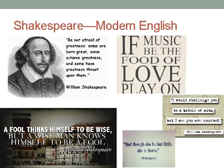 Shakespeare—Modern English 