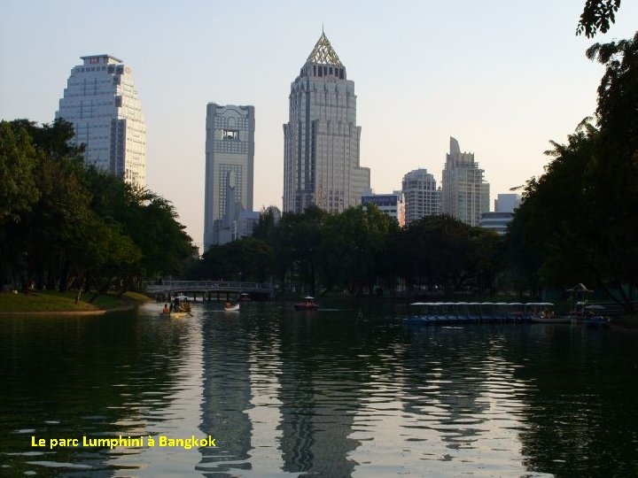 Le parc Lumphini à Bangkok 