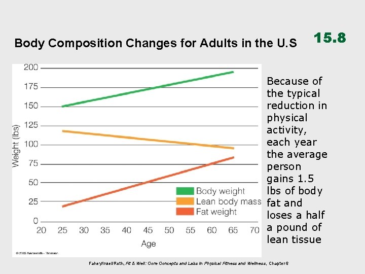 Body Composition Changes for Adults in the U. S 15. 8 Because of the