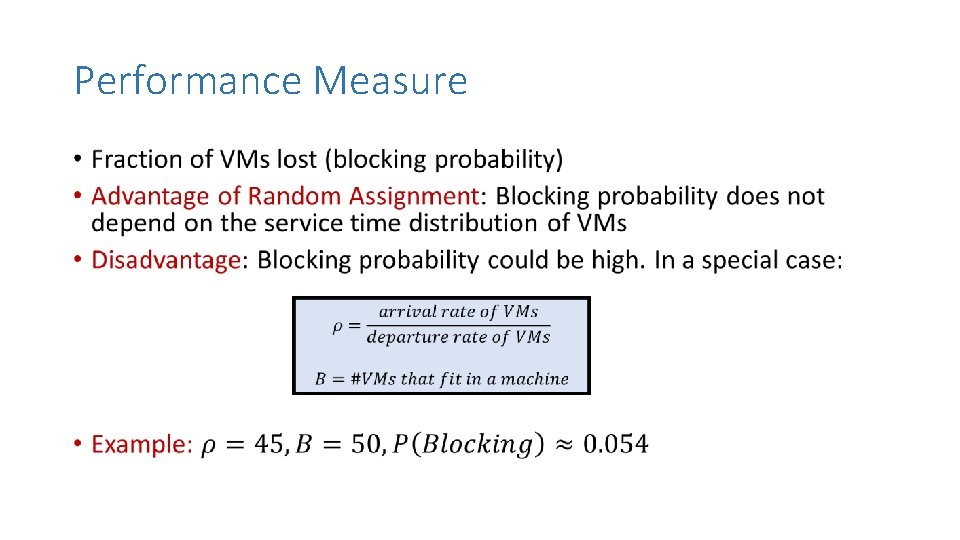 Performance Measure • 