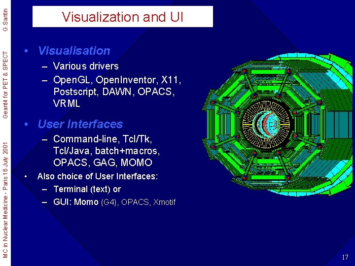 G. Santin Geant 4 for PET & SPECT MC in Nuclear Medicine - Paris