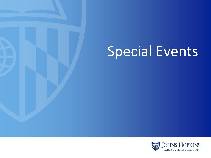 Special Events 