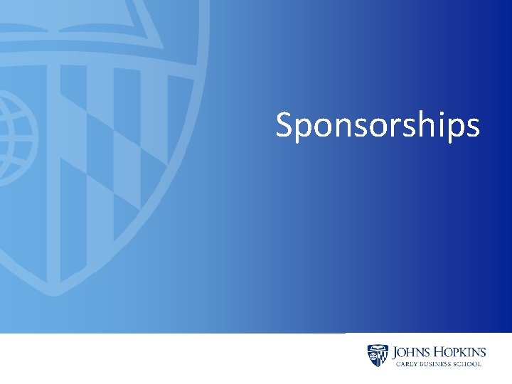 Sponsorships 