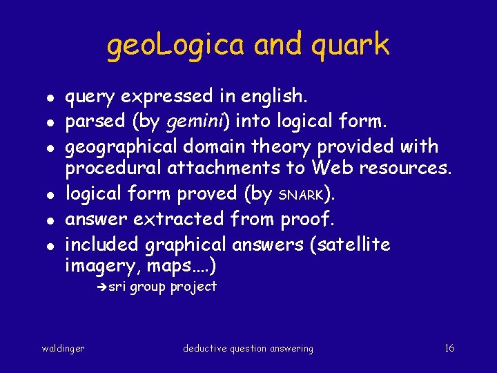 geo. Logica and quark l l l query expressed in english. parsed (by gemini)