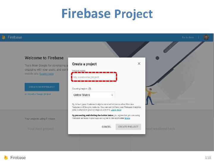 Firebase Project 110 