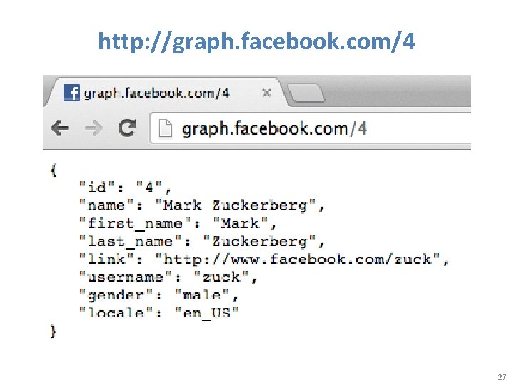 http: //graph. facebook. com/4 27 