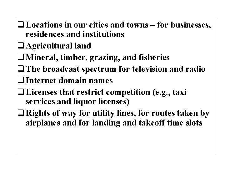 q Locations in our cities and towns – for businesses, residences and institutions q