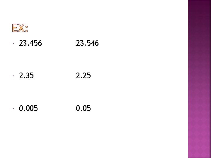  23. 456 23. 546 2. 35 2. 25 0. 005 0. 05 