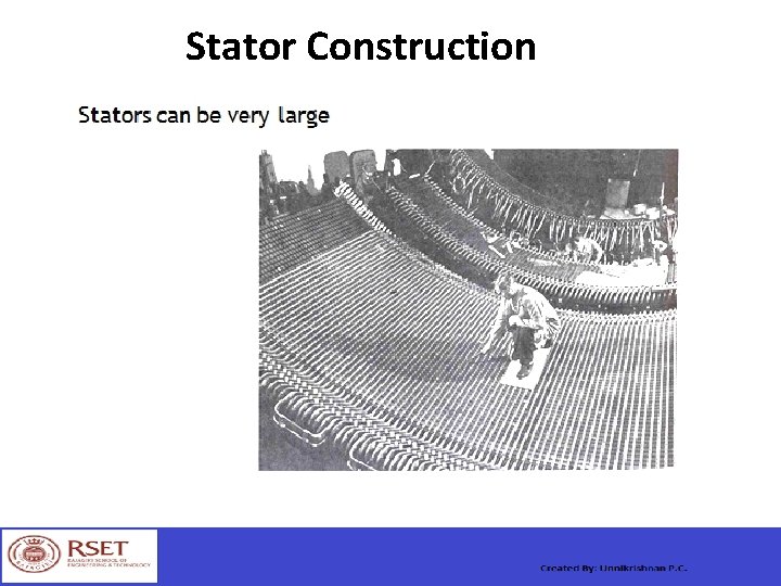 Stator Construction 