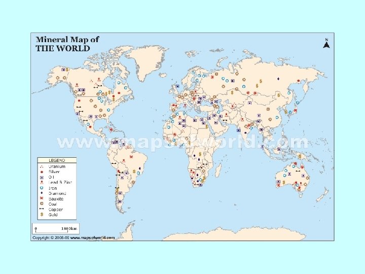 How are different types of maps distinguished MARA