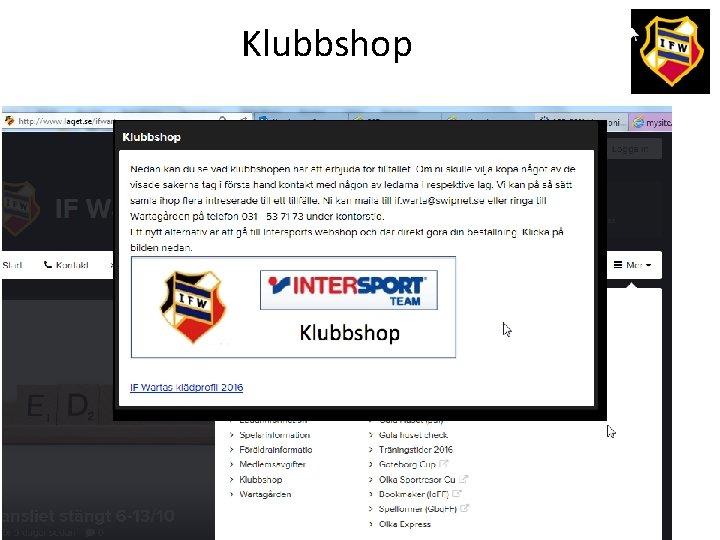 Klubbshop 