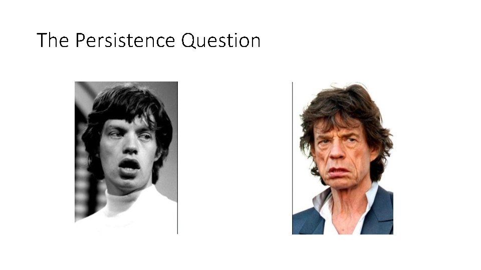 The Persistence Question 