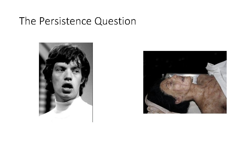 The Persistence Question 