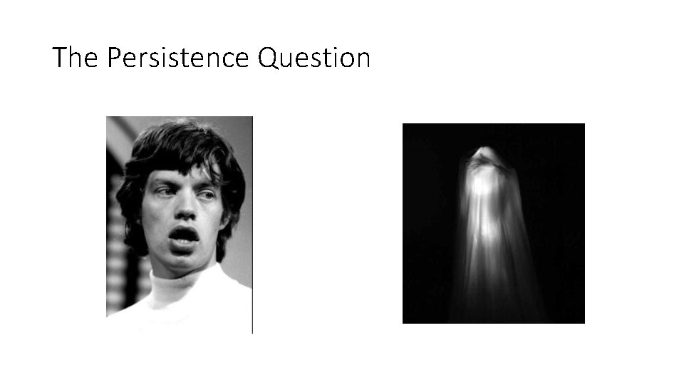 The Persistence Question 