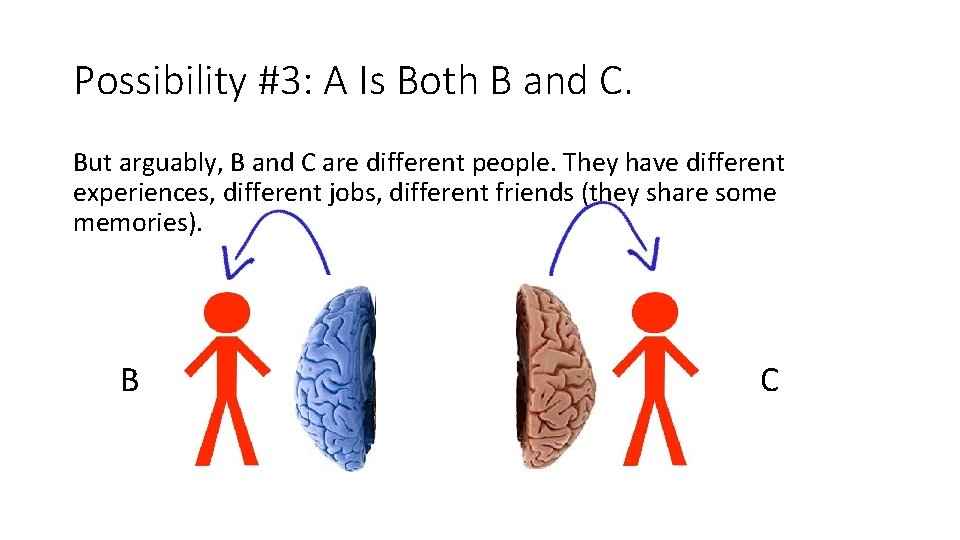 Possibility #3: A Is Both B and C. But arguably, B and C are