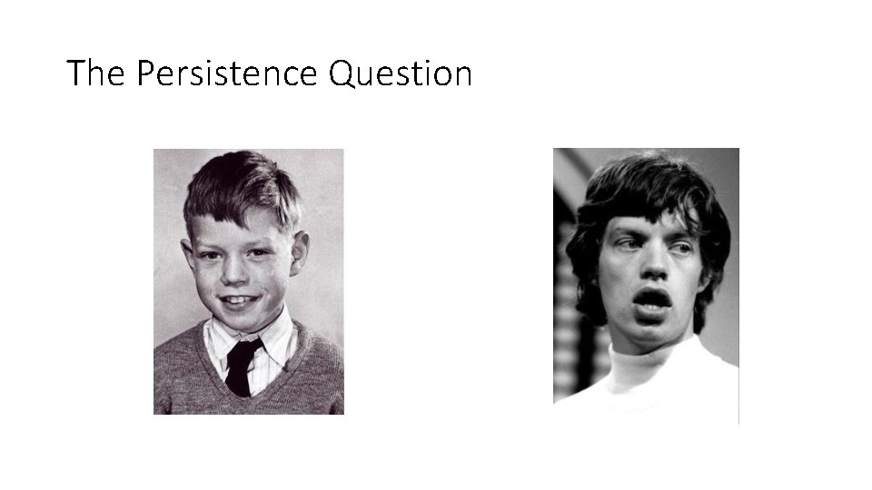 The Persistence Question 