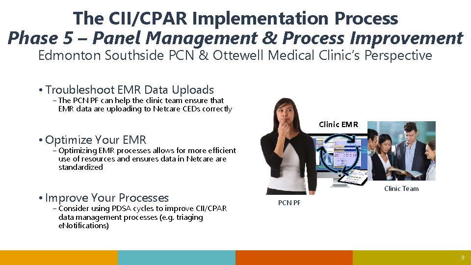 The CII/CPAR Implementation Process Phase 5 – Panel Management & Process Improvement Edmonton Southside