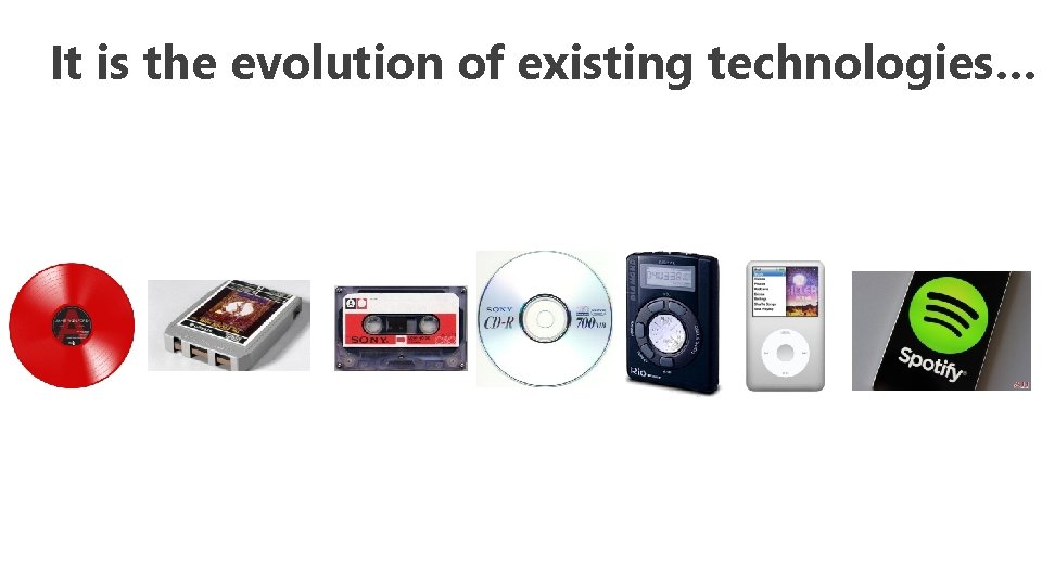 It is the evolution of existing technologies… 