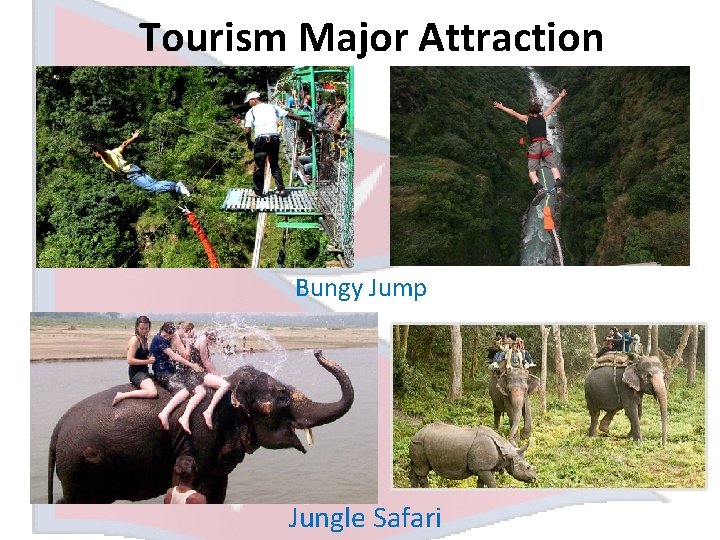 Tourism Major Attraction Bungy Jump Jungle Safari 