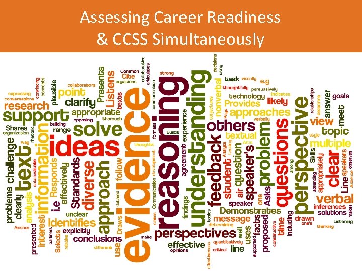 Assessing Career Readiness & CCSS Simultaneously 4 Assessing Career Readiness & CCSS Simultaneously 4