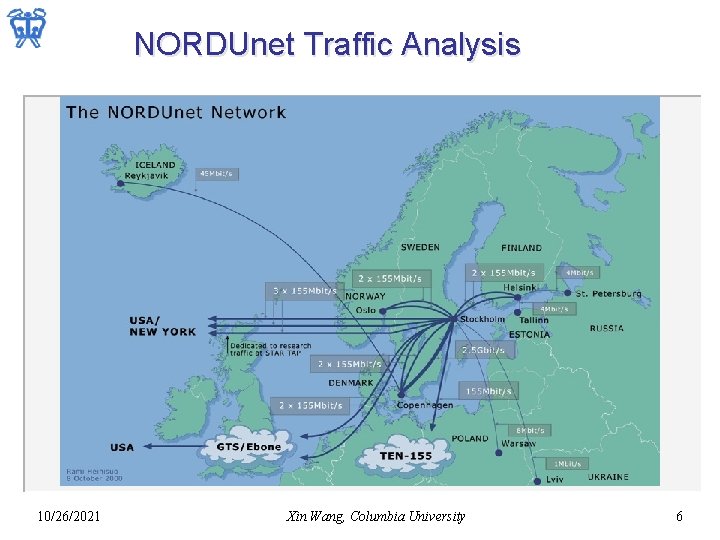 NORDUnet Traffic Analysis 10/26/2021 Xin Wang, Columbia University 6 