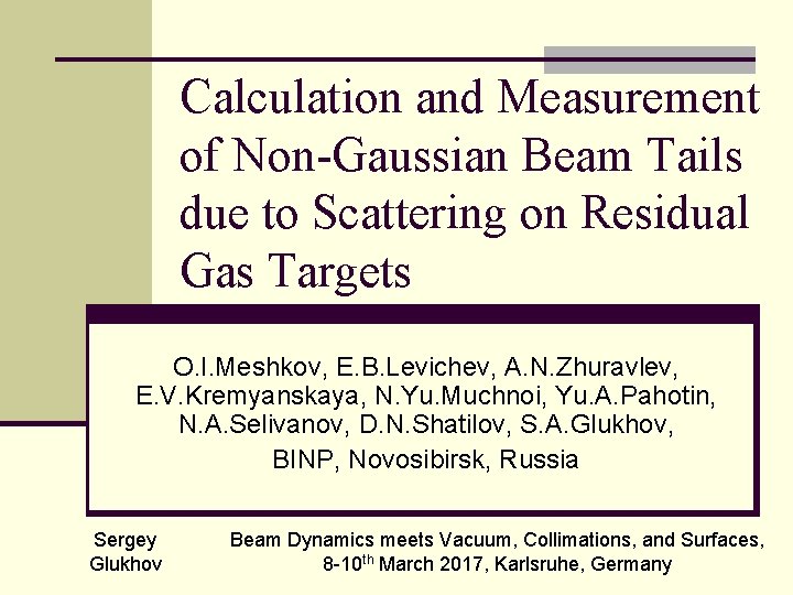 Calculation and Measurement of Non-Gaussian Beam Tails due to Scattering on Residual Gas Targets
