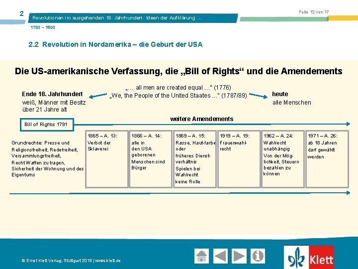 2 Folie 12 von 17 Revolutionen im ausgehenden 18. Jahrhundert: Ideen der Aufklärung …