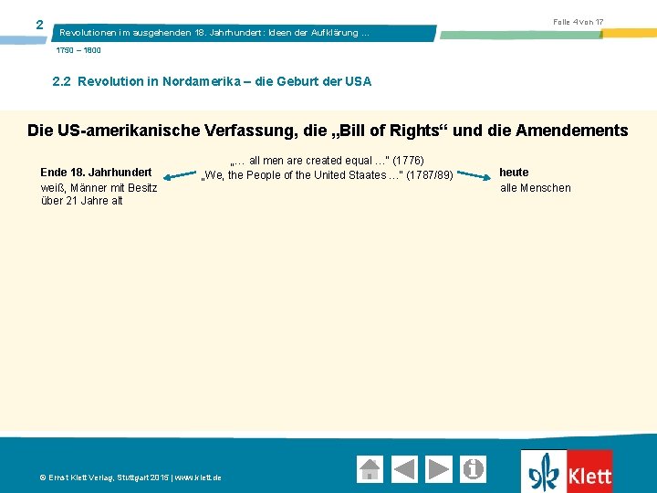 2 Folie 4 von 17 Revolutionen im ausgehenden 18. Jahrhundert: Ideen der Aufklärung …