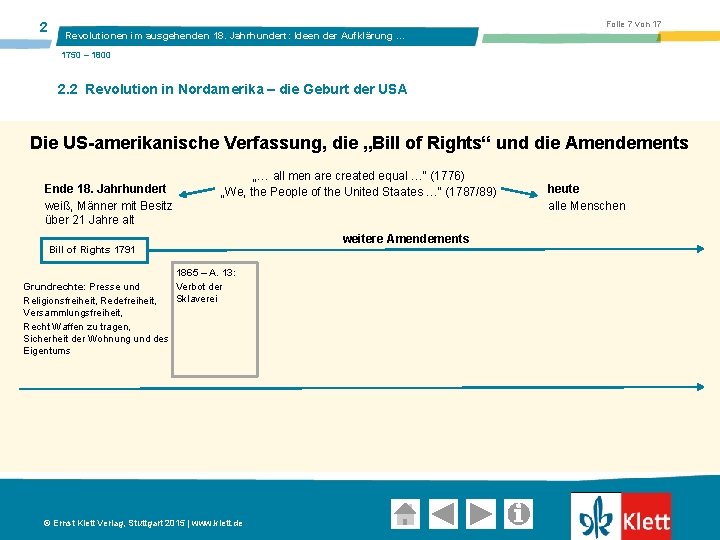 2 Folie 7 von 17 Revolutionen im ausgehenden 18. Jahrhundert: Ideen der Aufklärung …
