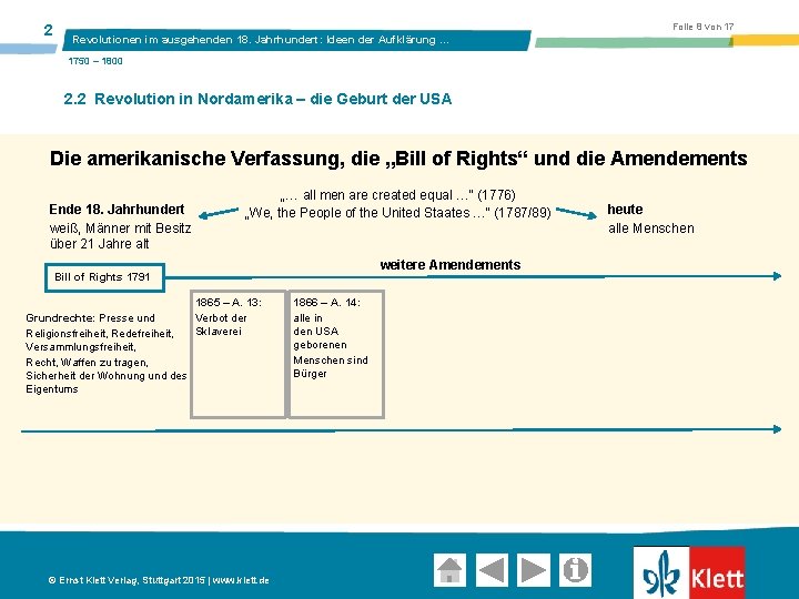 2 Folie 8 von 17 Revolutionen im ausgehenden 18. Jahrhundert: Ideen der Aufklärung …