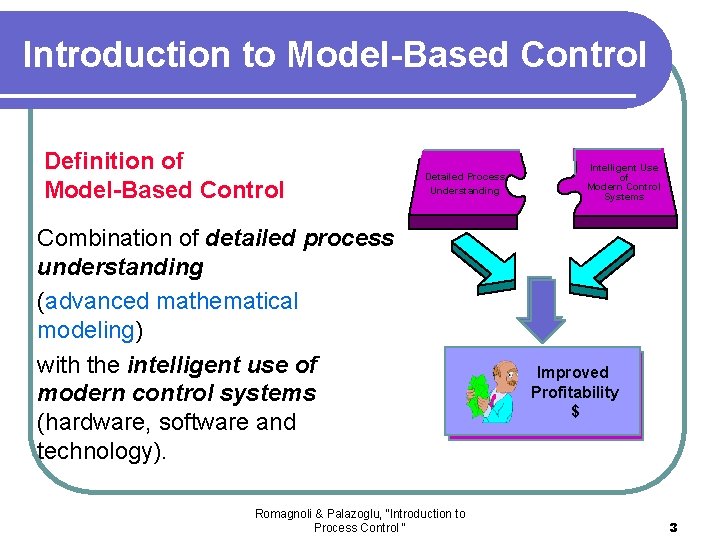 Introduction to Model-Based Control Definition of Model-Based Control Detailed Process Understanding Combination of detailed